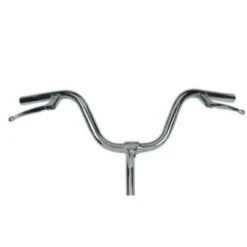 Manillar Acero Bici Clasica Plegable Cromado C/ Manetas De Freno