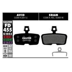 PASTILLA DE FRENO FD-455 GALFER